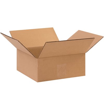 10 x 10 x 4" Flat Corrugated Boxes