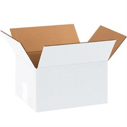 10 x 8 x 6" White Corrugated Boxes