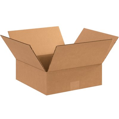 11 x 11 x 4" Flat Corrugated Boxes