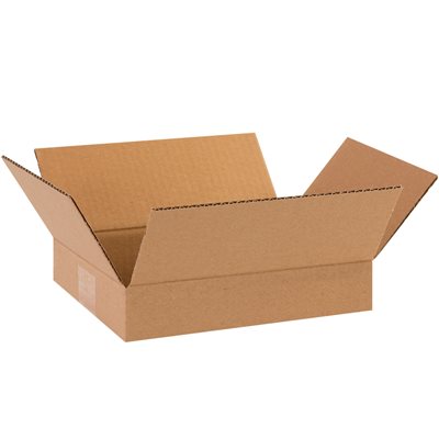 11 1/4 x 8 3/4 x 2 3/4" Flat Corrugated Boxes