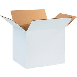 12 x 8 x 8" White Corrugated Boxes