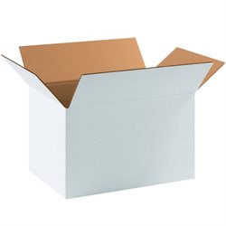 17 1/4 x 11 1/4 x 10" White Corrugated Boxes