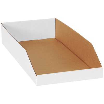 12 x 24 x 4 1/2" White Bin Boxes