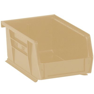 7 3/8 x 4 1/8 x 3" Ivory Plastic Stack & Hang Bin Boxes