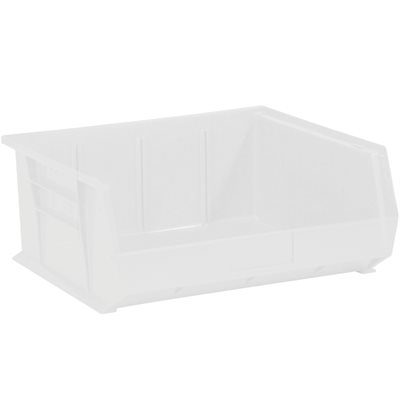 14 3/4 x 16 1/2 x 7 Clear Plastic Stack & Hang Bin Boxes