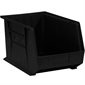 16 x 11 x 8" Black Plastic Stack & Hang Bin Boxes