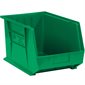 18 x 11 x 10" Green Plastic Stack & Hang Bin Boxes