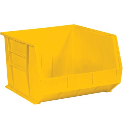 18 x 16 1/2 x 11" Yellow Plastic Stack & Hang Bin Boxes