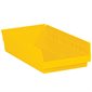 17 7/8 x 11 1/8 x 4" Yellow Plastic Shelf Bin Boxes