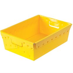 18 x 13 x 6" Yellow Space Age Totes
