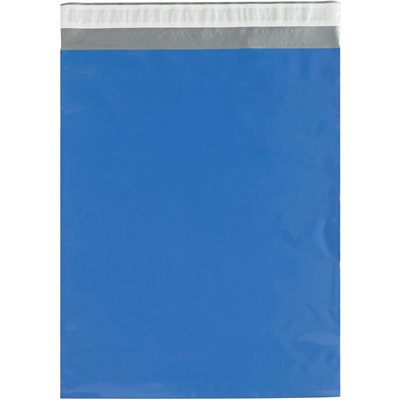 14 1/2 x 19" Blue Poly Mailers