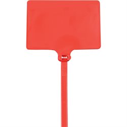 6" 120# Red Identification Cable Ties