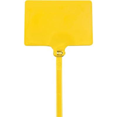6" 120# Yellow Identification Cable Ties