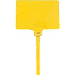 9" 120# Yellow Identification Cable Ties