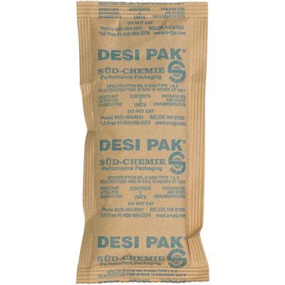 3 x 6 x 3/8" Kraft Clay Desiccants - 34 Gallon Drum