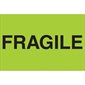 2 x 3" - "Fragile" (Fluorescent Green) Labels
