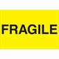 2 x 3" - "Fragile" (Fluorescent Yellow) Labels