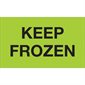 3 x 5" - "Keep Frozen" (Fluorescent Green) Labels