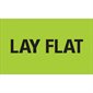 3 x 5" - "Lay Flat" (Fluorescent Green) Labels