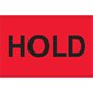 2 x 3" - "Hold" (Fluorescent Red) Labels