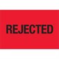 2 x 3" - "Rejected" (Fluorescent Red) Labels
