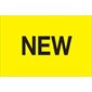 2 x 3" - "New" (Fluorescent Yellow) Labels