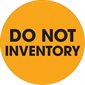 2" Circle - "Do Not Inventory" Fluorescent Orange Labels