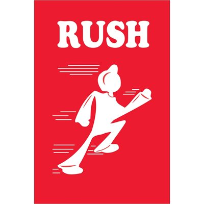 2 x 3" - "Rush" Labels