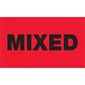 3 x 5" - "Mixed" (Fluorescent Red) Labels