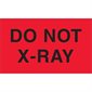 3 x 5" - "Do Not X-Ray" (Fluorescent Red) Labels