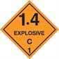 4 x 4" - "Explosive - 1.4C - 1 Labels