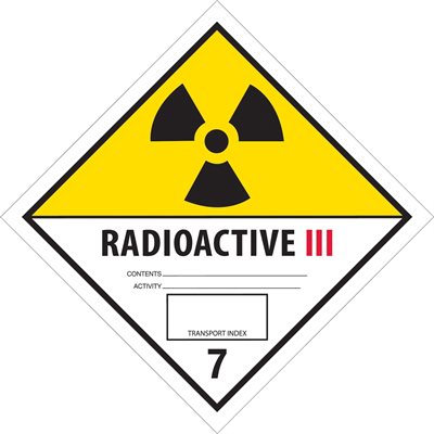 4 x 4" - "Radioactive III" Labels