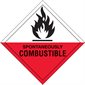 4 x 4" - "Spontaneously Combustible" Labels