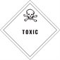 4 x 4" - "Toxic" Labels