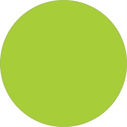 3/4" Fluorescent Green Inventory Circle Labels