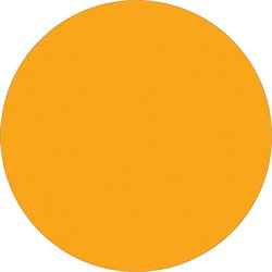 1" Fluorescent Orange Inventory Circle Labels