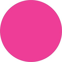 1 1/2" Fluorescent Pink Inventory Circle Labels