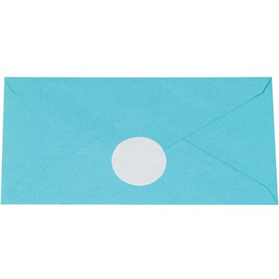 1 1/2" White Circle Paper Mailing Labels
