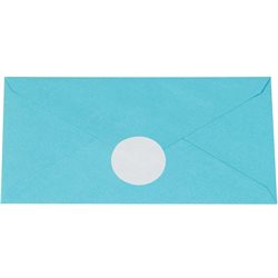 1 1/2" White Circle Paper Mailing Labels