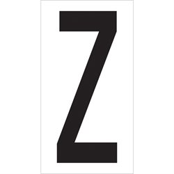 3 1/2" "Z" Vinyl Warehouse Letter Labels