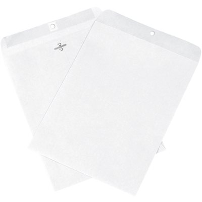 9 x 12" White Clasp Envelopes