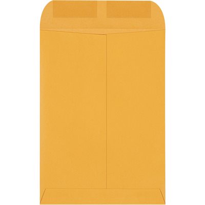 7 1/2 x 10 1/2" Kraft Gummed Envelopes