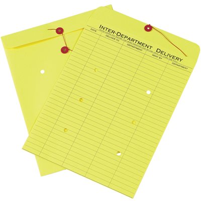 10 x 13" Yellow Inter-Department Envelopes