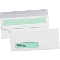 4 1/8 x 9 1/2" - #10 Window Redi-Seal Business Envelopes