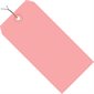4 3/4 x 2 3/8" Pink 13 Pt. Shipping Tags - Pre-Wired