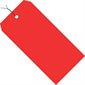 5 3/4 x 2 7/8" Red 13 Pt. Shipping Tags - Pre-Wired