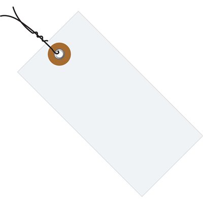 4 1/4 x 2 1/8" Tyvek® Shipping Tags - Pre-Wired