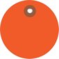 2" Orange Plastic Circle Tags