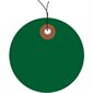 3" Green Plastic Circle Tags - Pre-Wired