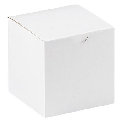4 x 4 x 4" White Gift Boxes